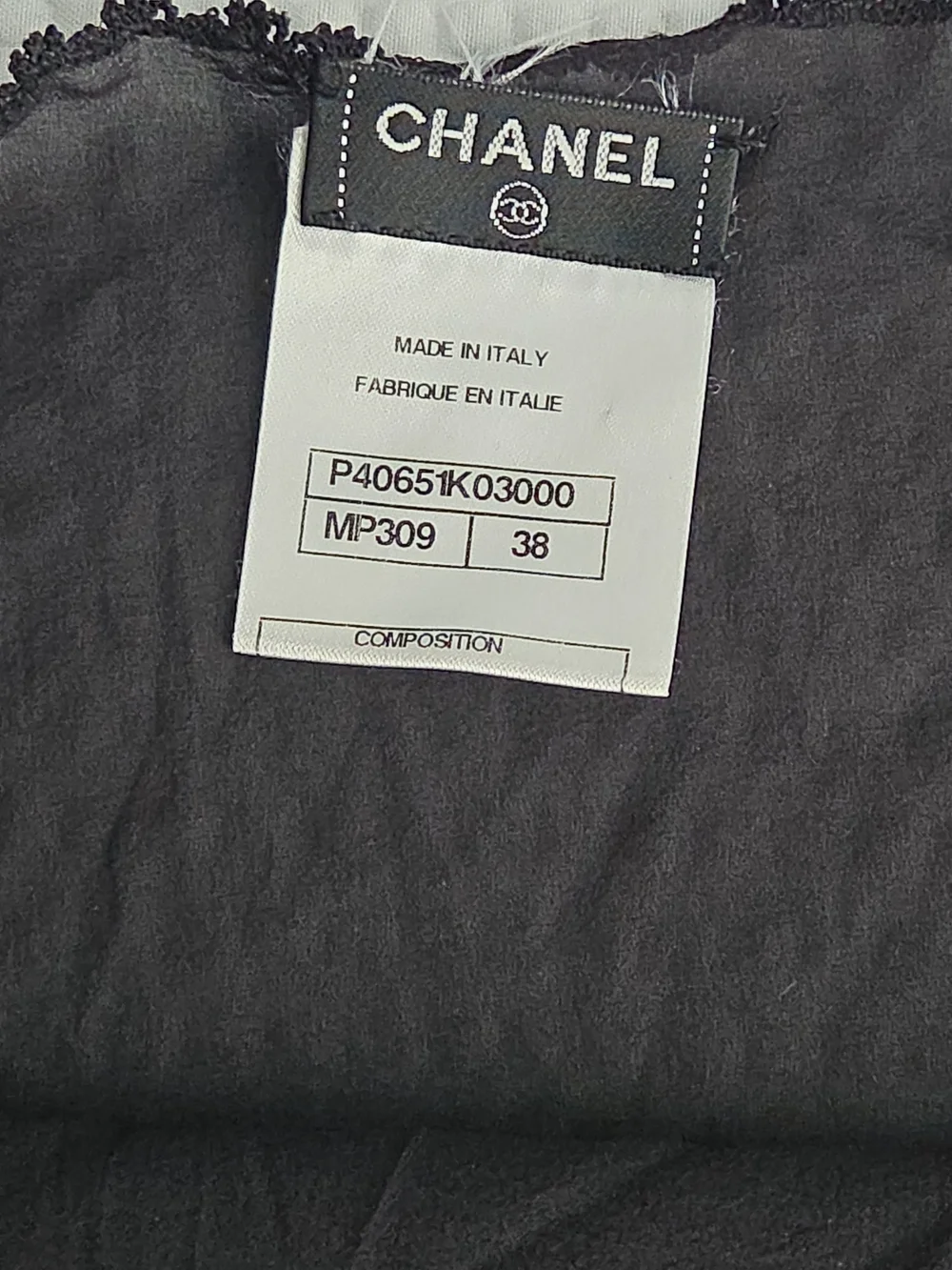 CHANEL Black Silk Lace-Trim Slip Shear Dress - Picture 2 of 7